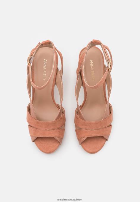 mulheres sandália plataforma rosa escuro F4BZ0D1553 Anna Field