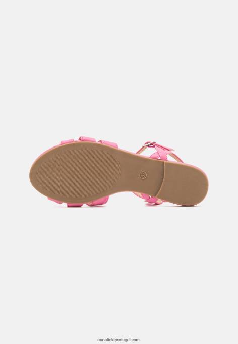 mulheres sandália rosa F4BZ0D1315 Anna Field