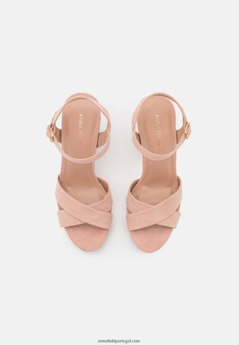 mulheres sandália rosa claro F4BZ0D1249 Anna Field