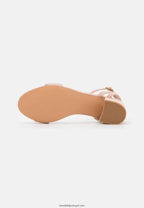 mulheres sandália rosa claro F4BZ0D1350 Anna Field