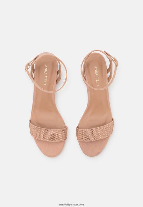 mulheres sandália rosa claro F4BZ0D1350 Anna Field