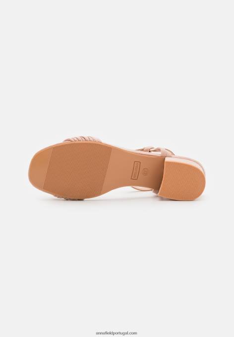 mulheres sandália rosa claro F4BZ0D1365 Anna Field