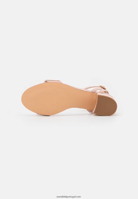 mulheres sandália rosa claro F4BZ0D1445 Anna Field