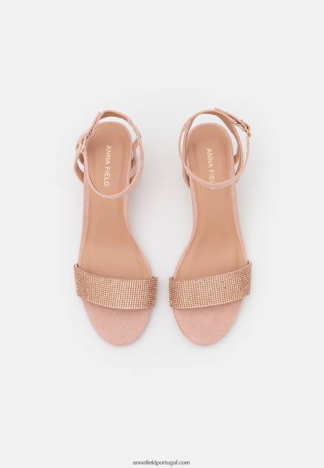 mulheres sandália rosa claro F4BZ0D1445 Anna Field