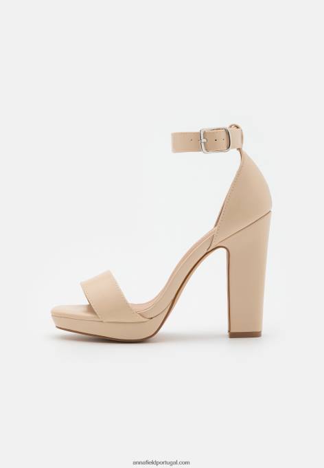 mulheres sandália salto alto off white F4BZ0D1571 Anna Field
