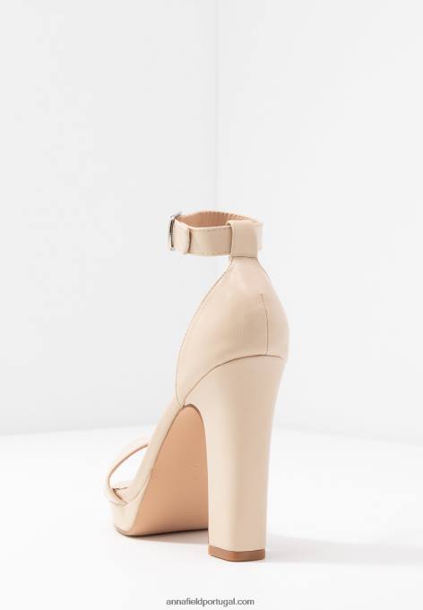 mulheres sandália salto alto offwhite F4BZ0D1557 Anna Field