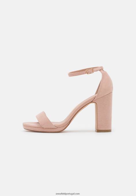 mulheres sandália salto alto rosa claro F4BZ0D1275 Anna Field