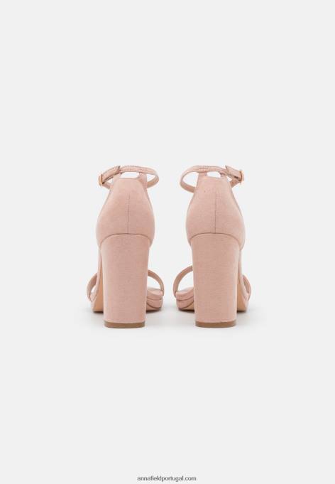 mulheres sandália salto alto rosa claro F4BZ0D1275 Anna Field