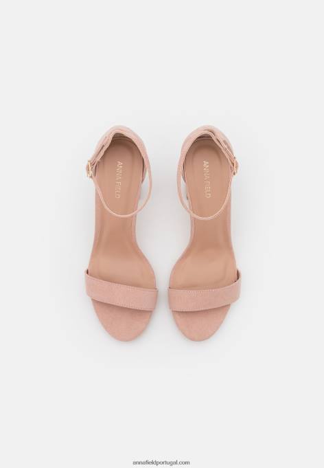 mulheres sandália salto alto rosa claro F4BZ0D1275 Anna Field
