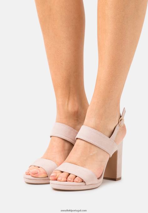 mulheres sandália salto alto rosa claro F4BZ0D1324 Anna Field