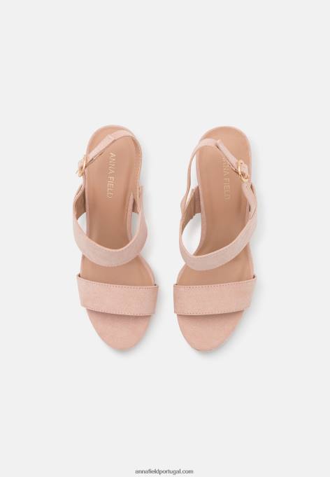 mulheres sandália salto alto rosa claro F4BZ0D1324 Anna Field