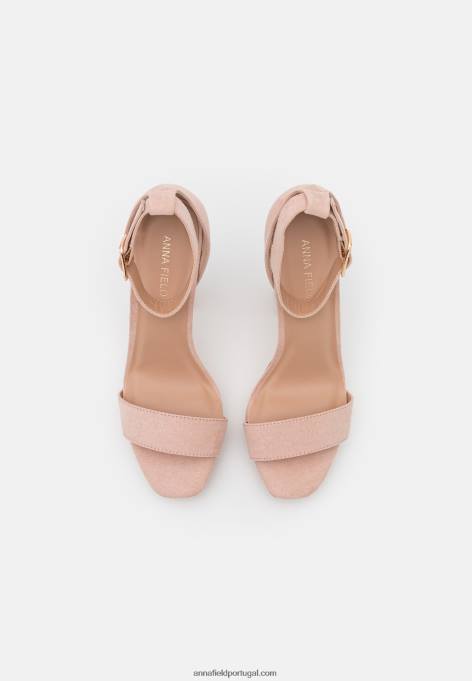 mulheres sandália salto alto rosa claro F4BZ0D1575 Anna Field