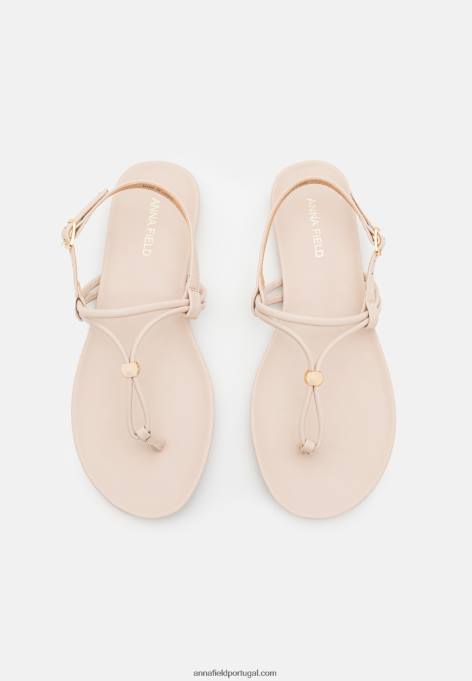 mulheres sandália t-bar bege F4BZ0D1511 Anna Field