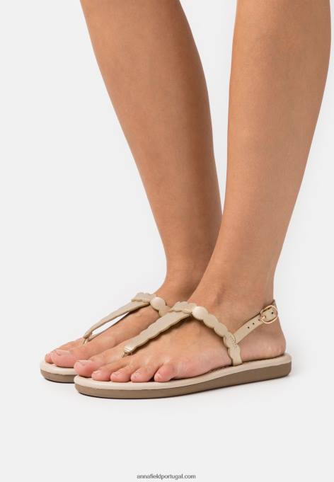 mulheres sandália t-bar dourada F4BZ0D1518 Anna Field