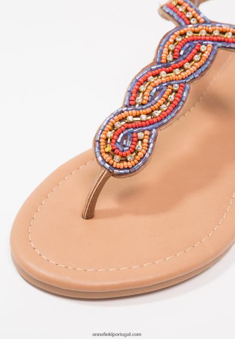 mulheres sandália t-bar marrom F4BZ0D1519 Anna Field