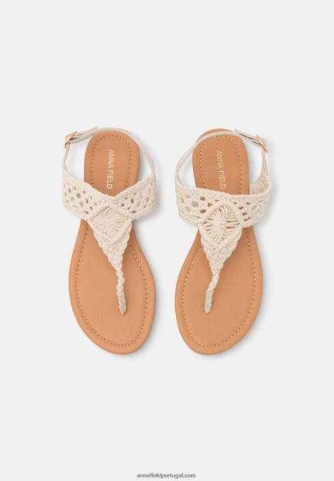 mulheres sandália t-bar off-white F4BZ0D1524 Anna Field