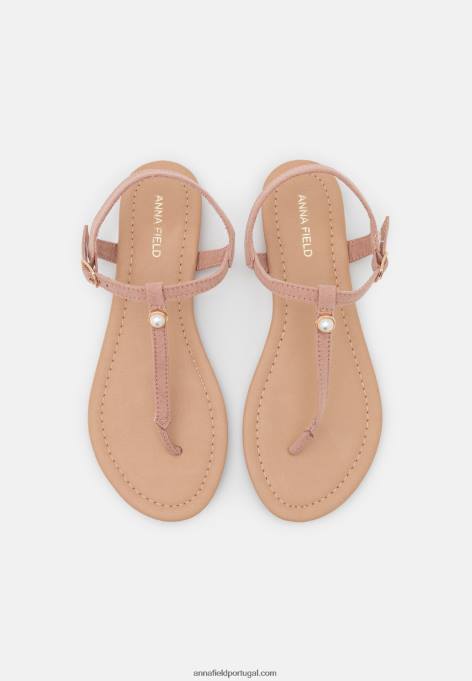 mulheres sandália t-bar rosa claro F4BZ0D1526 Anna Field
