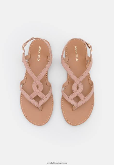 mulheres sandália t-bar rosa claro F4BZ0D1535 Anna Field