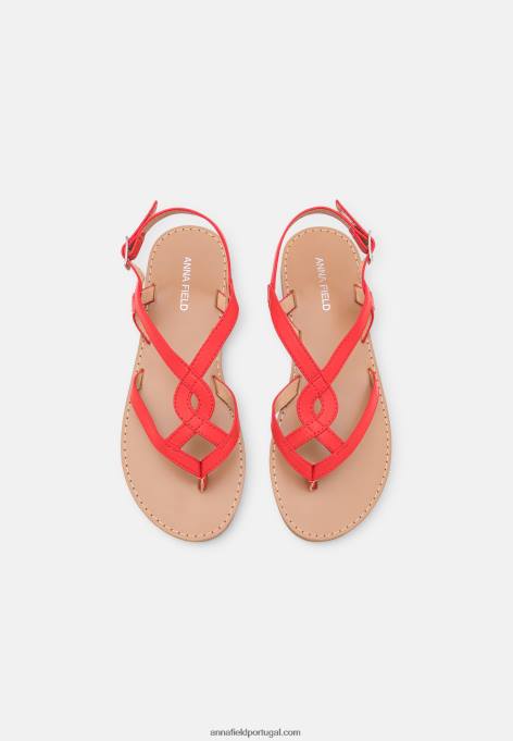 mulheres sandália t-bar vermelha F4BZ0D1525 Anna Field