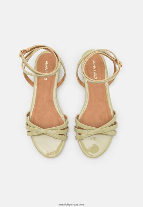 mulheres sandália verde F4BZ0D1368 Anna Field