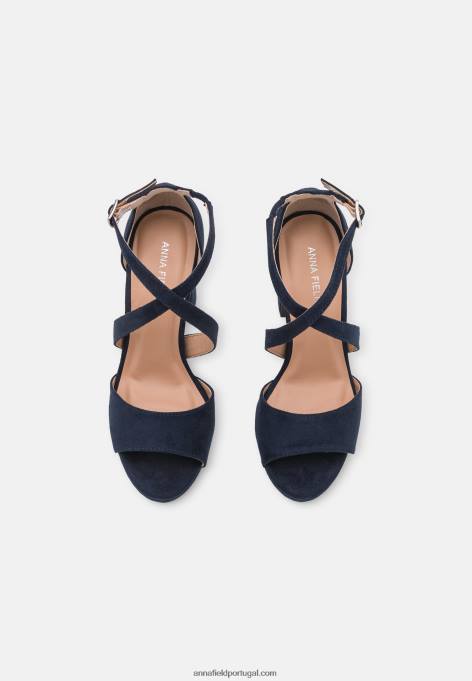 mulheres sandálias azul escuro F4BZ0D1250 Anna Field