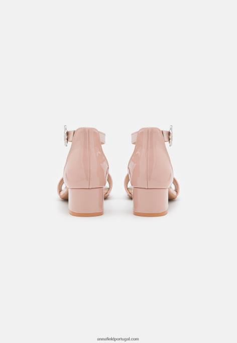 mulheres sandálias cor de ouro rosa F4BZ0D1328 Anna Field