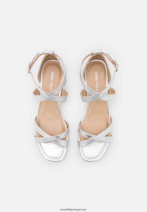 mulheres sandálias de conforto prata F4BZ0D1356 Anna Field