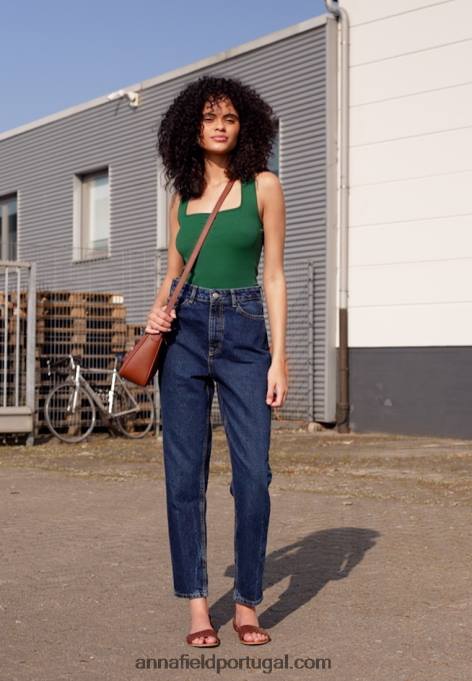 mulheres sandálias de couro conhaque F4BZ0D1389 Anna Field