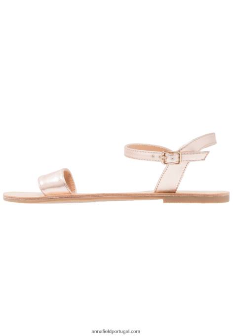 mulheres sandálias de ouro rosa F4BZ0D1257 Anna Field