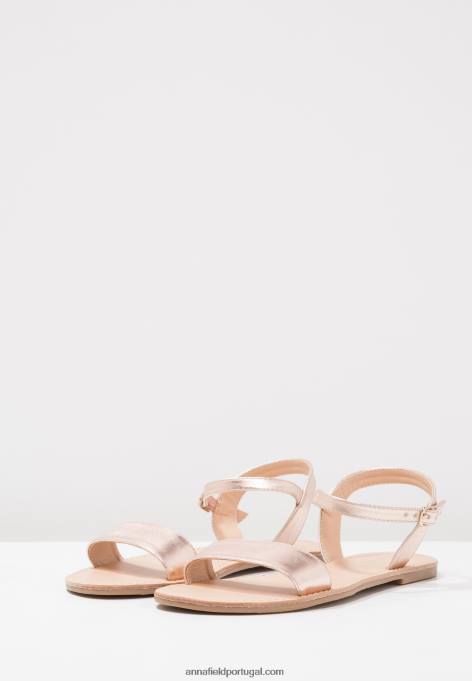 mulheres sandálias de ouro rosa F4BZ0D1257 Anna Field
