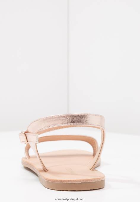 mulheres sandálias de ouro rosa F4BZ0D1257 Anna Field