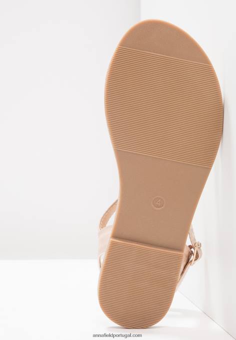 mulheres sandálias de ouro rosa F4BZ0D1257 Anna Field