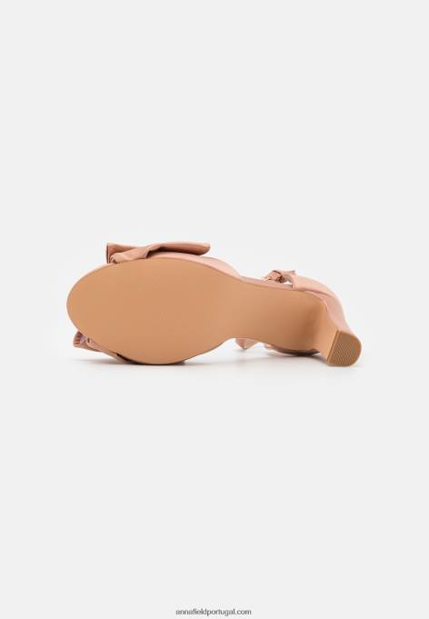 mulheres sandálias de ouro rosa F4BZ0D1394 Anna Field