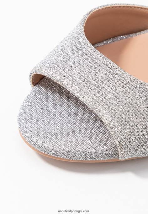 mulheres sandálias de salto alto prata F4BZ0D1255 Anna Field