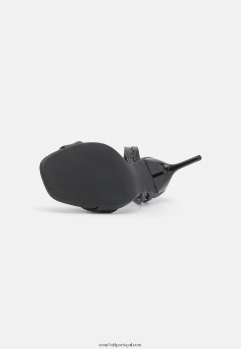 mulheres sandálias de salto alto preto F4BZ0D1380 Anna Field