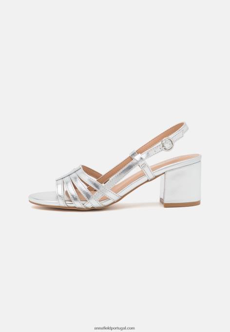 mulheres sandálias prata F4BZ0D1304 Anna Field