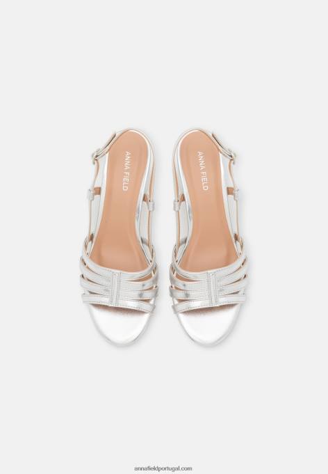 mulheres sandálias prata F4BZ0D1304 Anna Field