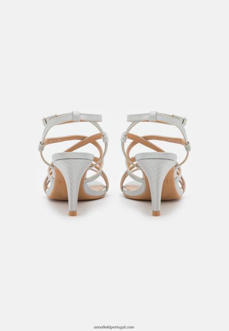 mulheres sandálias prata F4BZ0D1343 Anna Field