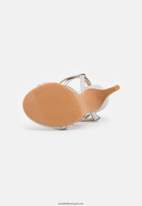 mulheres sandálias prata F4BZ0D1343 Anna Field