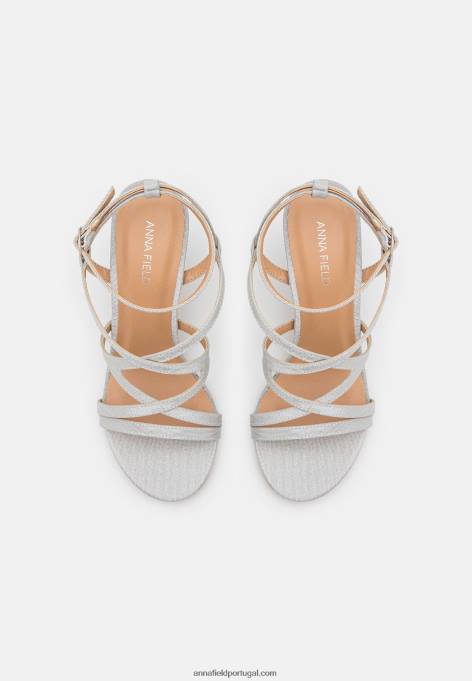 mulheres sandálias prata F4BZ0D1343 Anna Field