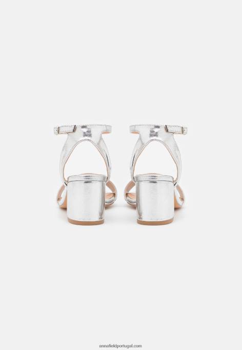 mulheres sandálias prata F4BZ0D1364 Anna Field