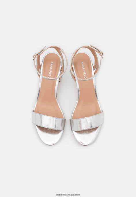 mulheres sandálias prata F4BZ0D1364 Anna Field