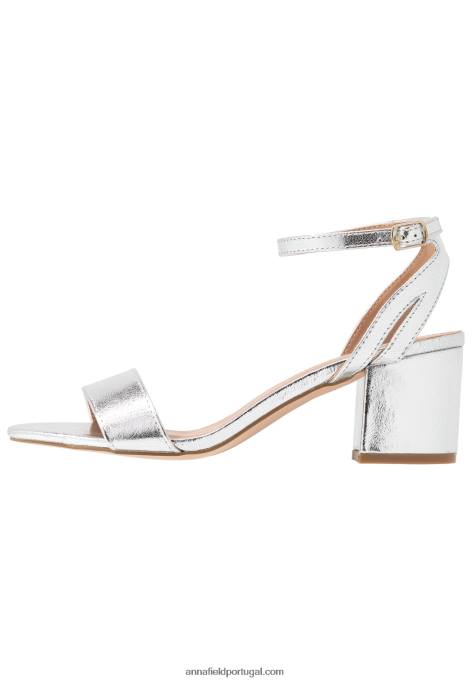 mulheres sandálias prata F4BZ0D1448 Anna Field