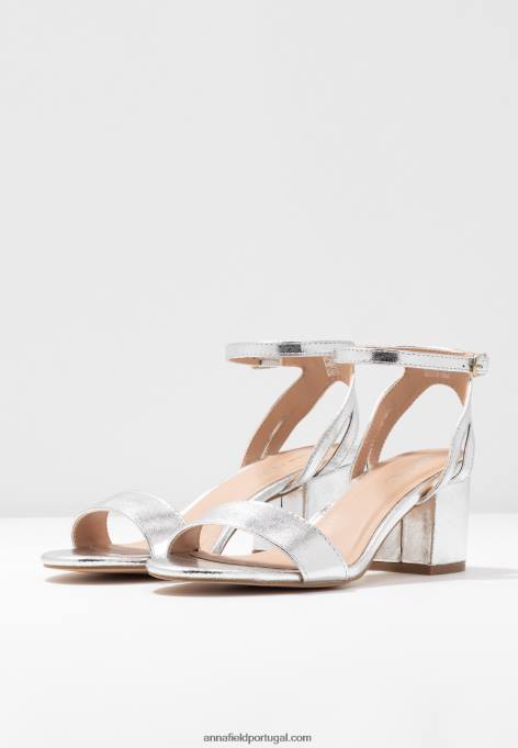 mulheres sandálias prata F4BZ0D1448 Anna Field