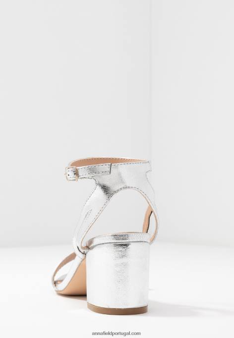 mulheres sandálias prata F4BZ0D1448 Anna Field
