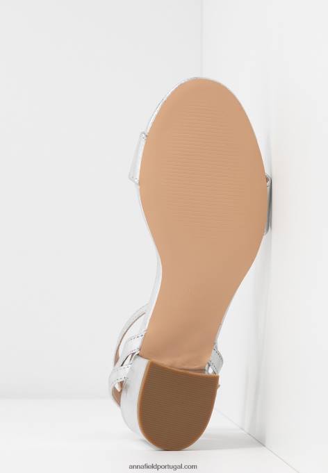 mulheres sandálias prata F4BZ0D1448 Anna Field