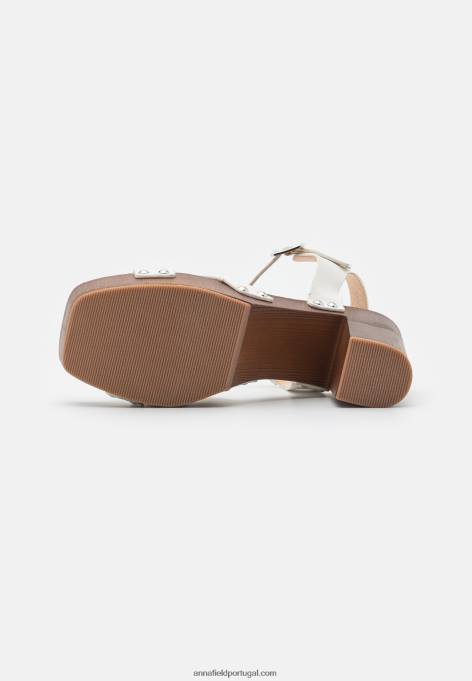 mulheres tamancos brancos F4BZ0D1889 Anna Field