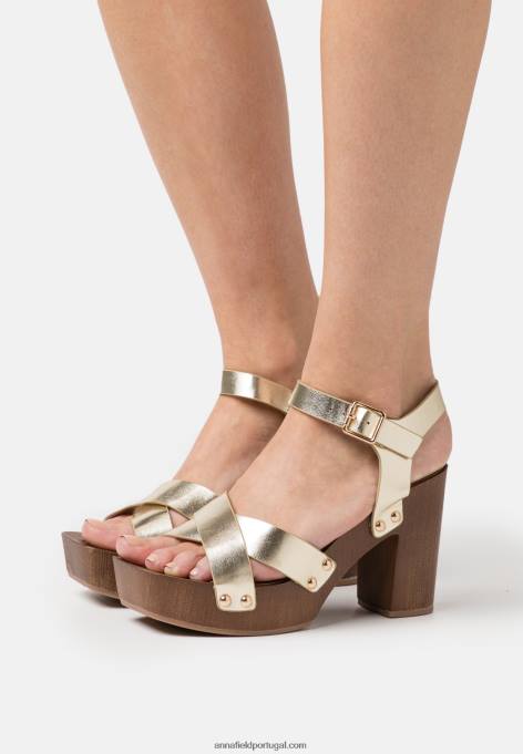 mulheres tamancos de ouro F4BZ0D1887 Anna Field