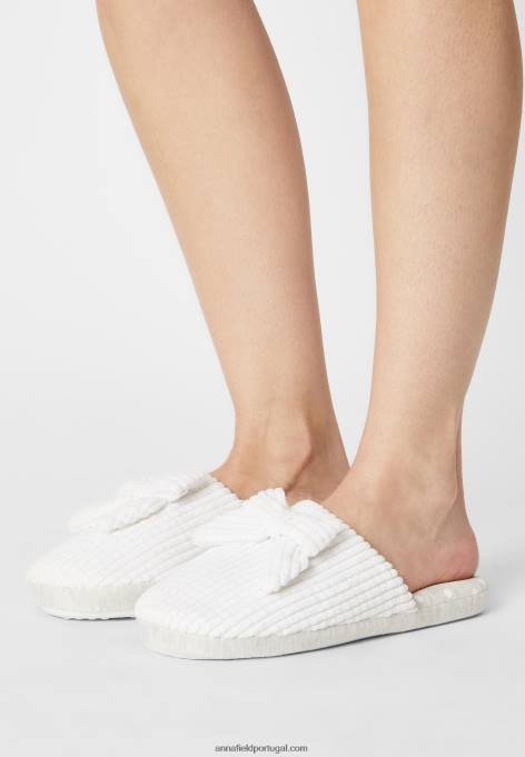 mulheres chinelos brancos F4BZ0D2279 Anna Field