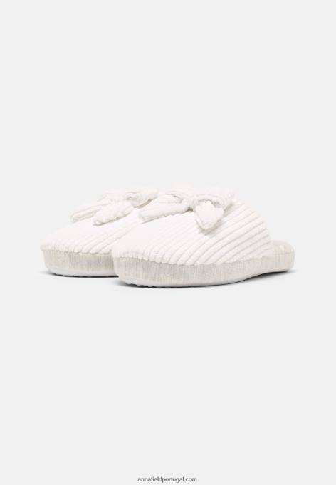 mulheres chinelos brancos F4BZ0D2279 Anna Field